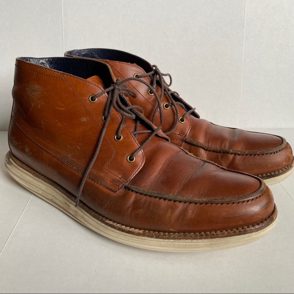 Cole Haan Lunagrand Leather Chukka Boots - Picture 2 of 16